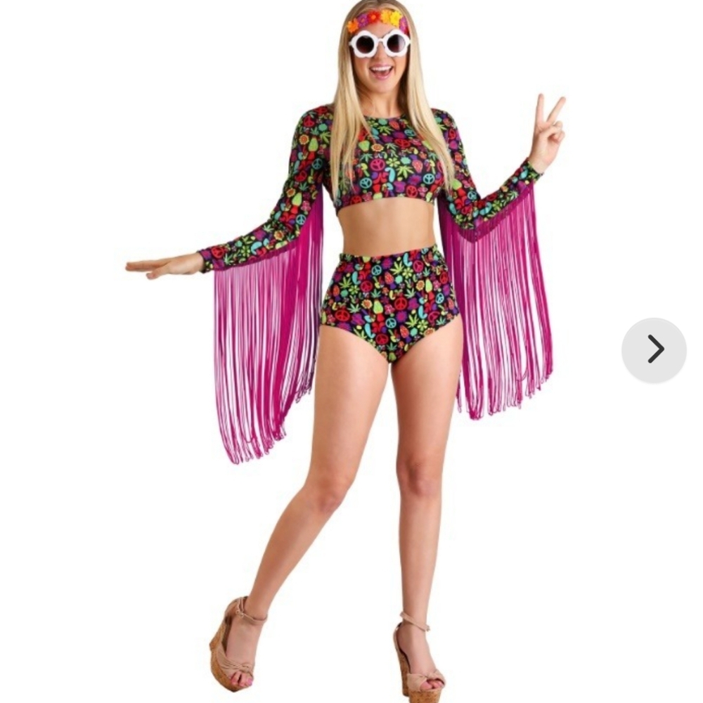 New Free Spirit Hippie Halloween Costume